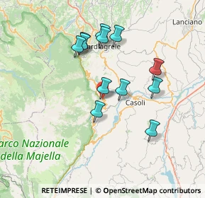 Mappa Via IV Novembre, 66010 Palombaro CH, Italia (6.84)