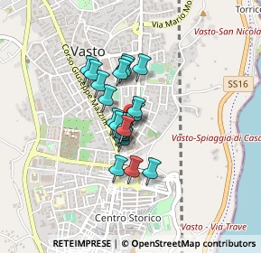 Mappa Via Frà Serafino Razzi, 66054 Vasto CH, Italia (0.2795)