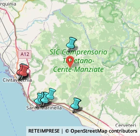 Mappa 00059 Tolfa RM, Italia (10.7615)