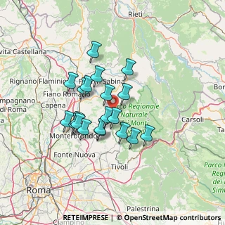 Mappa Via Dante Alighieri, 00010 Moricone RM, Italia (11.4215)