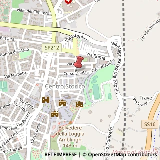 Mappa Corso Dante,  46, 66054 Vasto, Chieti (Abruzzo)
