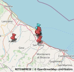 Mappa Strada del Lago, 66054 Vasto CH, Italia (7.60917)