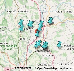 Mappa Via Tiberina km 16, 00060 Castelnuovo di Porto RM, Italia (6.22333)
