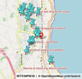 Mappa Via Istonia, 66054 Vasto CH, Italia (1.02294)