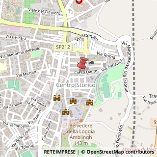 Mappa Corso Dante Alighieri, 32, 66054 Vasto, Chieti (Abruzzo)