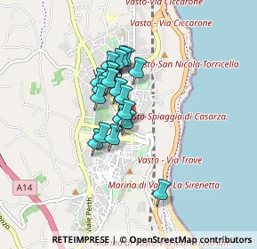 Mappa Via Santa Lucia, 66054 Vasto CH, Italia (0.6095)