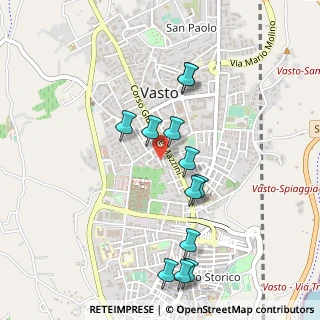 Mappa Via Tibullo, 66054 Vasto CH, Italia (0.50417)