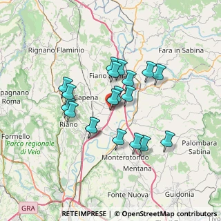 Mappa Via Tiberina Km 16+700, 00060 Capena RM, Italia (6.03316)