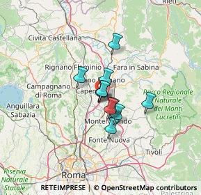 Mappa Via Tiberina Km 16+700, 00060 Capena RM, Italia (7.76364)