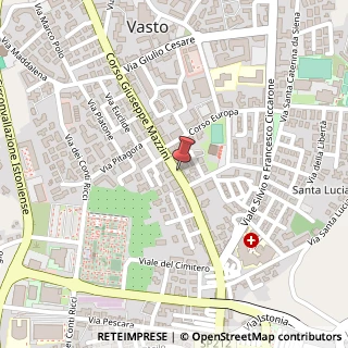 Mappa Corso Mazzini, 167, 66054 Vasto, Chieti (Abruzzo)