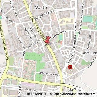 Mappa Corso Mazzini, 171, 66054 Vasto, Chieti (Abruzzo)