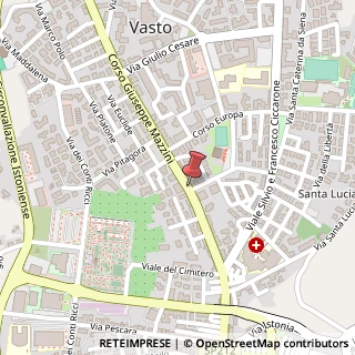 Mappa Corso Mazzini,  160, 66054 Vasto, Chieti (Abruzzo)