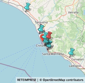 Mappa Via Torre Valdaliga, 00053 Civitavecchia RM, Italia (8.45273)