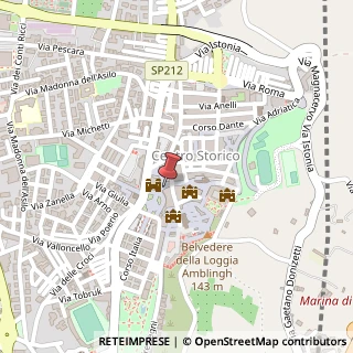 Mappa Piazza Diomede, 16, 66054 Vasto, Chieti (Abruzzo)