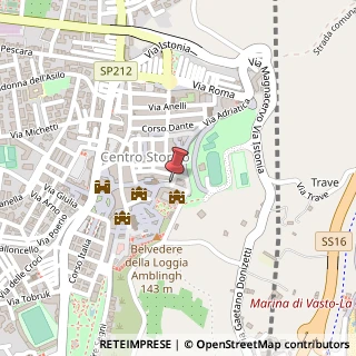 Mappa Piazza del Popolo, 12, 66054 Vasto, Chieti (Abruzzo)