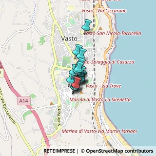 Mappa Largo Siena, 66054 Vasto CH, Italia (0.322)