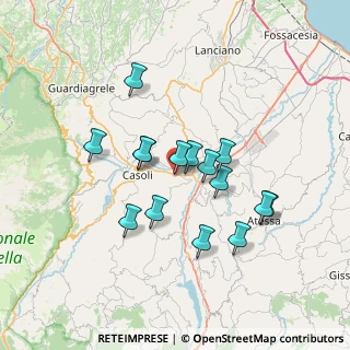 Mappa Via Nazionale, 66044 Archi CH, Italia (6.28733)