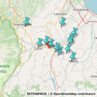 Mappa Via Nazionale, 66044 Archi CH, Italia (6.44833)