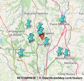 Mappa Via Cassiopea, 00060 Castelnuovo di Porto RM, Italia (6.21818)