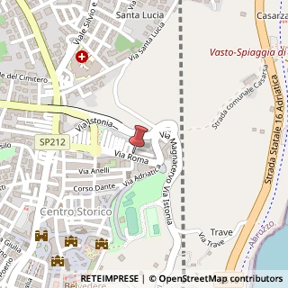 Mappa Via Roma, 31, 66054 Vasto, Chieti (Abruzzo)