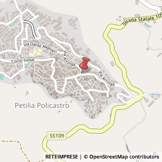 Mappa Via Arringa, 22, 88837 Petilia Policastro KR, Italia, 88837 Petilia Policastro, Crotone (Calabria)