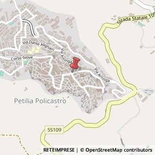 Mappa Via Arringa, 2, 88837 Petilia Policastro, Crotone (Calabria)