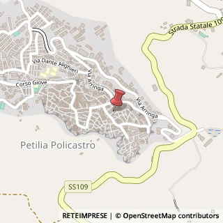 Mappa Via San Sebastiano, 31, 88837 Petilia Policastro, Crotone (Calabria)
