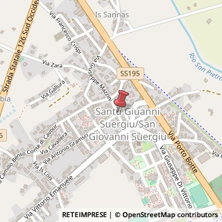 Mappa Via Mazzini,  2, 09013 San Giovanni Suergiu, Carbonia-Iglesias (Sardegna)