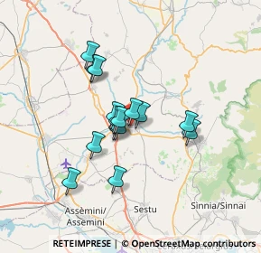 Mappa Via Tiziano, 09020 Ussana CA, Italia (5.48133)