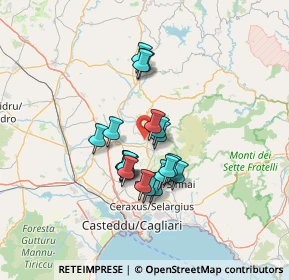 Mappa Località Is Paulis, 09040 Serdiana CA, Italia (11.3185)