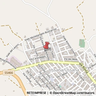 Mappa Via E. D'Arborea, 11, 09020 Ussana, Cagliari (Sardegna)