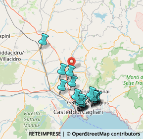 Mappa 09020 Ussana CA, Italia (17.4965)