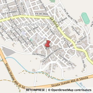 Mappa Via Chiesa Nuova, 34, 09020 Ussana, Cagliari (Sardegna)