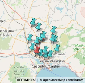 Mappa Via Municipio, 09020 Ussana CA, Italia (10.092)