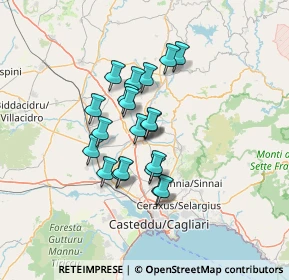 Mappa Via Vitale, 09020 Ussana CA, Italia (11.045)