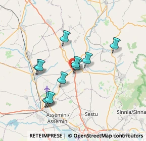 Mappa Loc. Sant' Angelu, 09023 Monastir CA, Italia (6.81364)