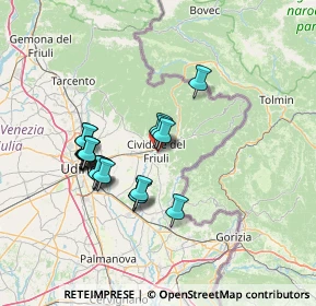 Mappa Via Europa, 33043 Cividale del Friuli UD, Italia (12.2095)