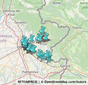 Mappa Via Europa, 33043 Cividale del Friuli UD, Italia (11.7355)