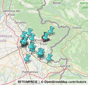 Mappa Via Europa, 33043 Cividale del Friuli UD, Italia (11.4585)