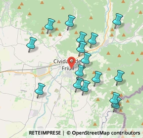 Mappa Via Parini, 33043 Cividale del Friuli UD, Italia (3.80125)