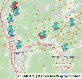 Mappa Via Roma, 38045 Civezzano TN, Italia (5.35636)