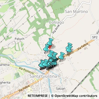 Mappa Via Arnè, 32035 Santa Giustina BL, Italia (0.37667)