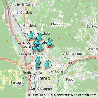 Mappa Via alla Formigheta, 38100 Trento TN, Italia (1.31333)