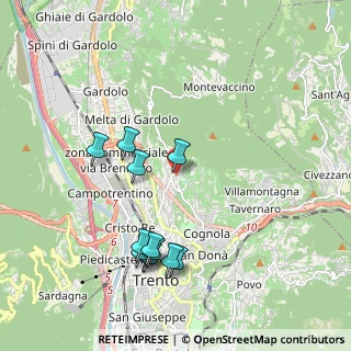 Mappa Via alla Formigheta, 38100 Trento TN, Italia (2)