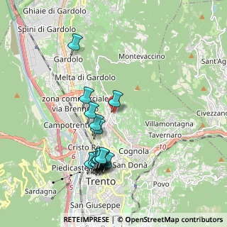 Mappa Via alla Formigheta, 38100 Trento TN, Italia (1.989)
