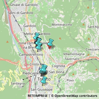 Mappa Via alla Formigheta, 38100 Trento TN, Italia (1.67063)