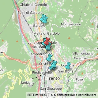 Mappa Salita Vittorio Largaiolli, 38121 Trento TN, Italia (1.345)