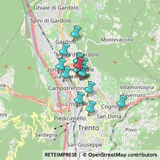 Mappa Via Antonio Pranzelores, 38100 Trento TN, Italia (0.9675)