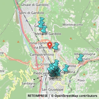 Mappa Via Antonio Pranzelores, 38100 Trento TN, Italia (2.1175)