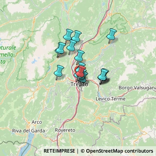 Mappa Via Antonio Pranzelores, 38100 Trento TN, Italia (8.55278)